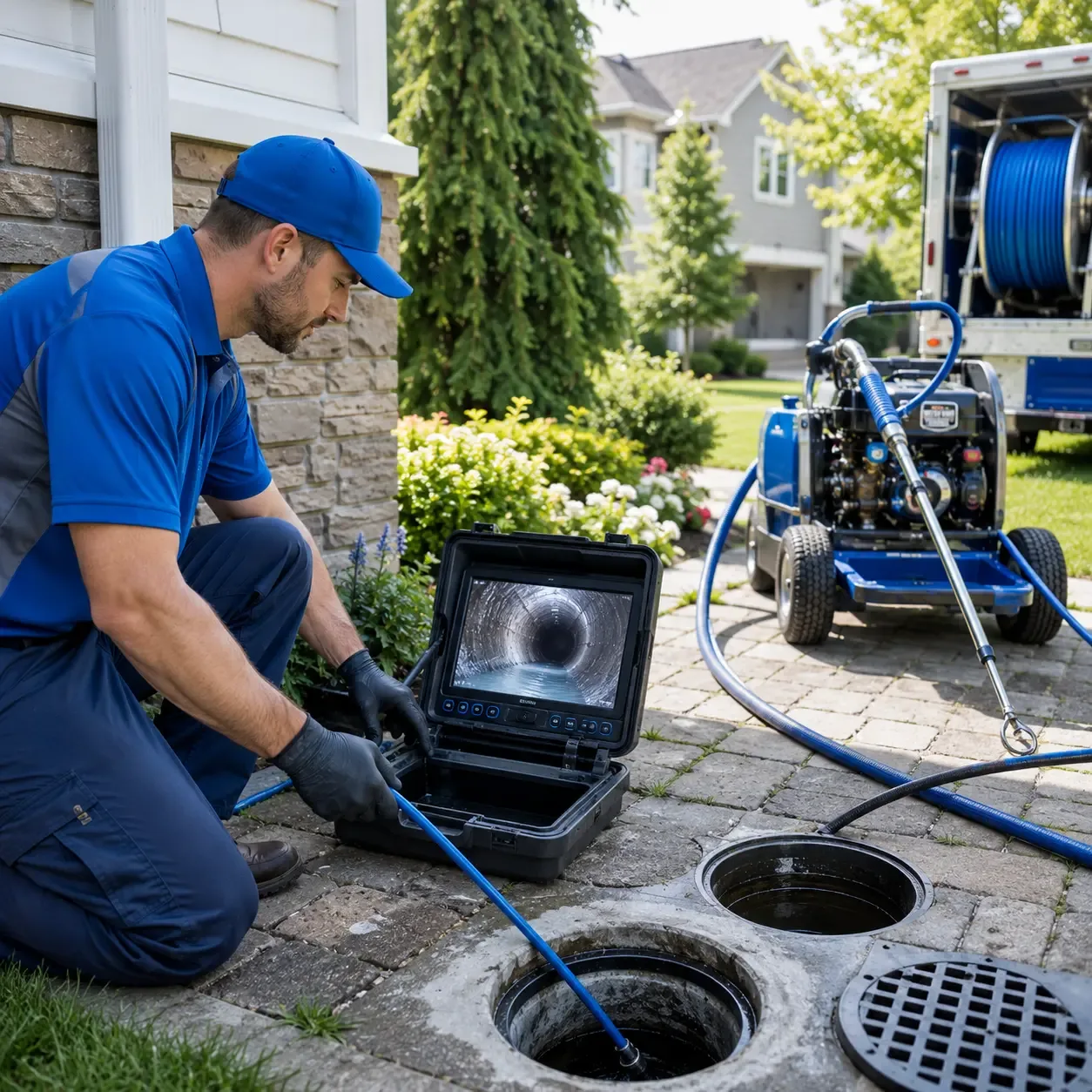 Outdoor drain cleaning professionals serving Bernhards Bay, NY